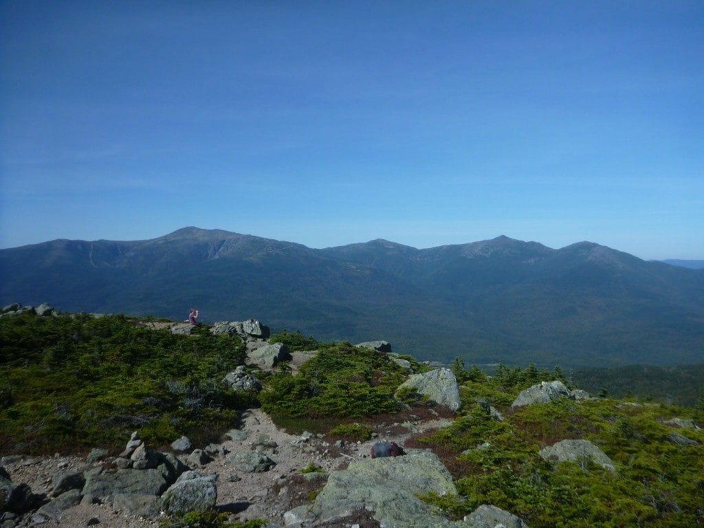 A view from Mount Hight, looking at the Presidential Range of the White Mountains National Forest.