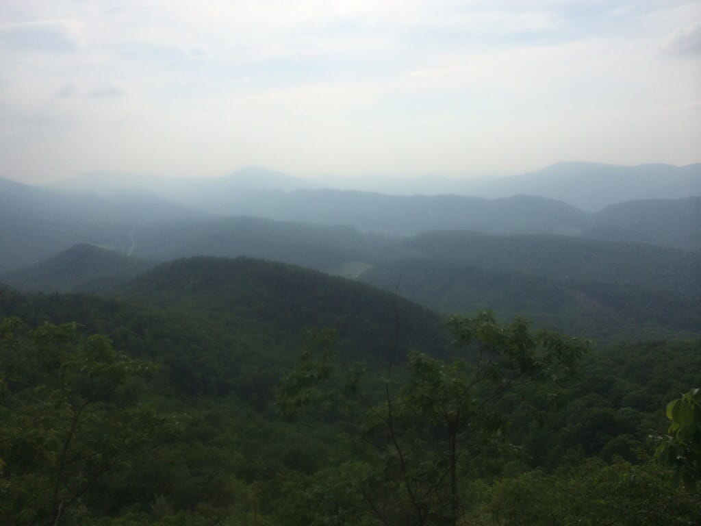 Foggy View while AT mapping the area.