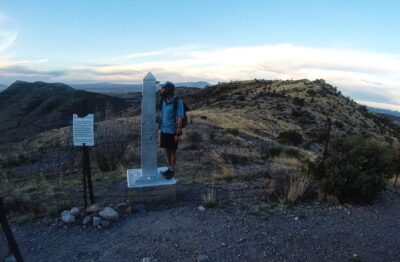 Jeff Garmire (Legend) standing in the distance by a terminus