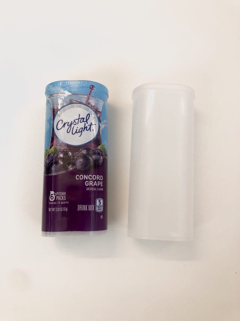 Two Crystal Light containers next to each other.