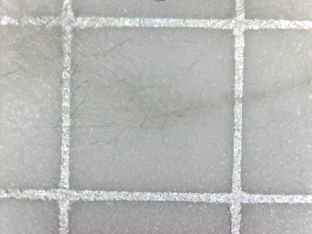 sleeping bag synthetic fibers under microscope
