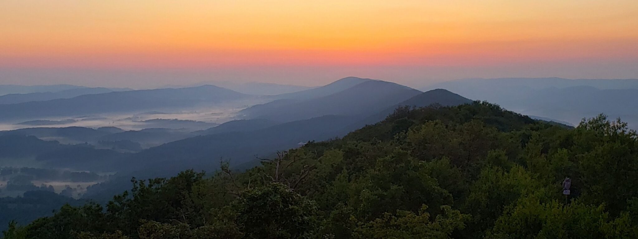 Spectacular view along the Allegheny Trail