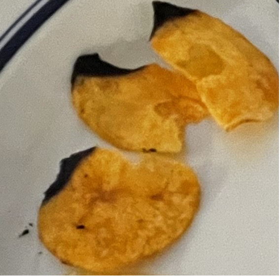 The barbeque chips made poor fire tinder.