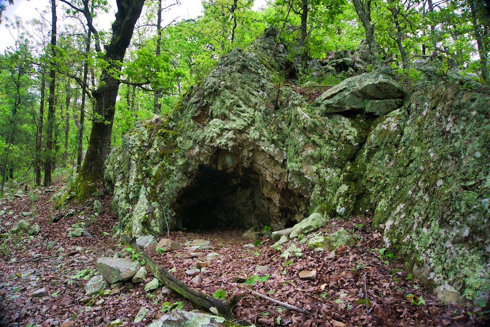 Ouachita Trail 8 - Danny Owens green trees and rocks on the Ouachita Trail