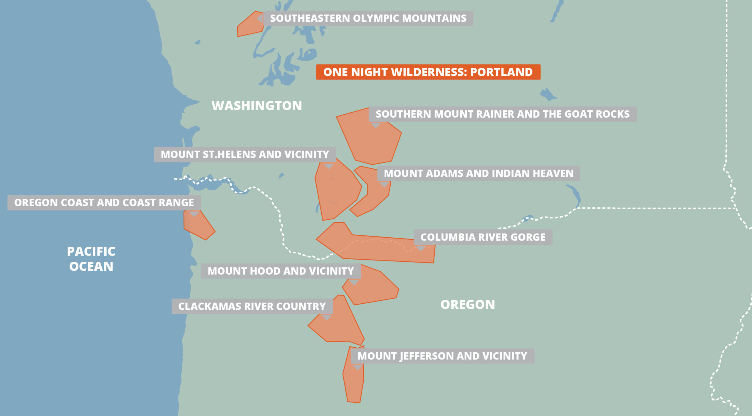 One Night Wilderness Portland FarOut map