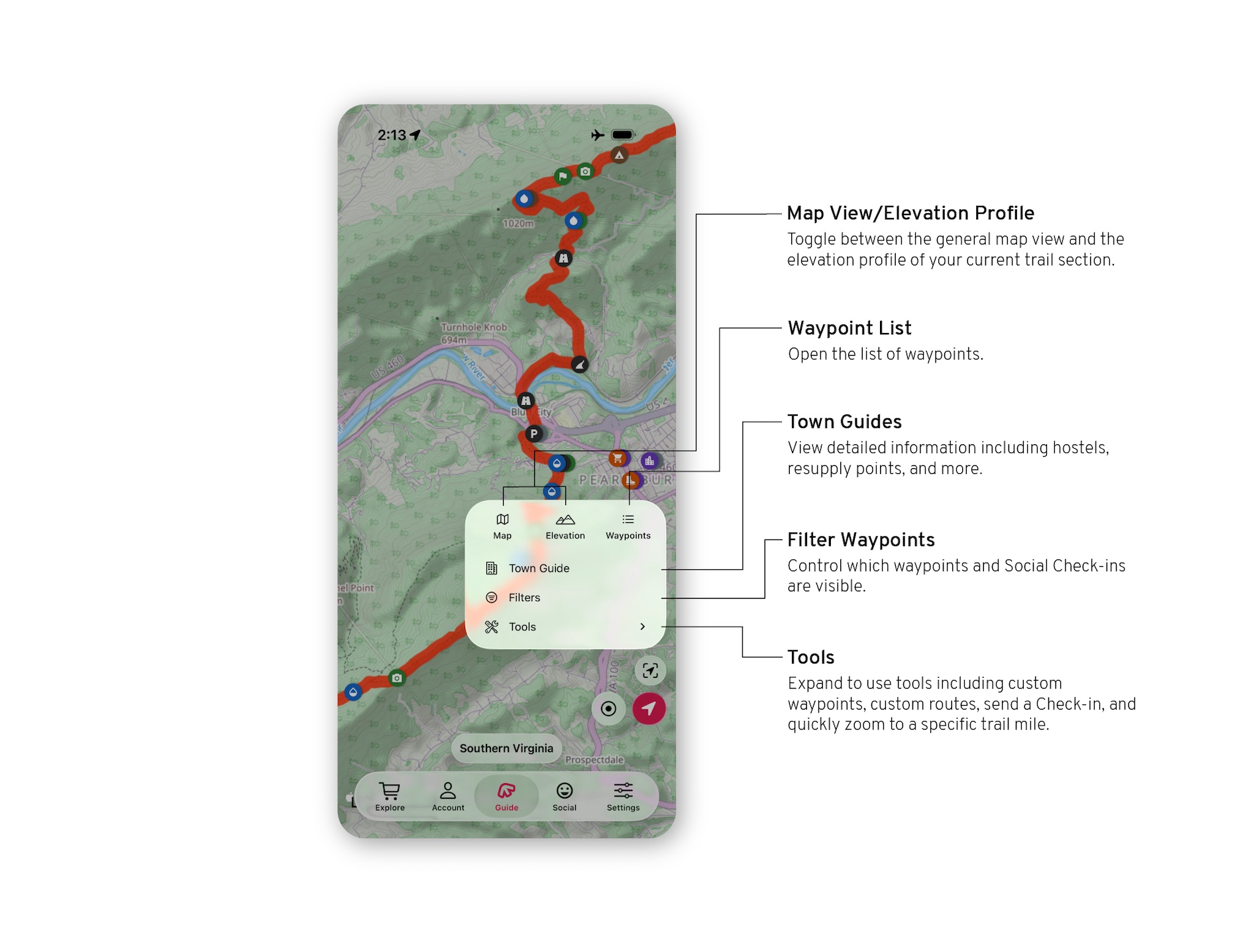 iOS26 FarOut app how to app basics - backpack menu