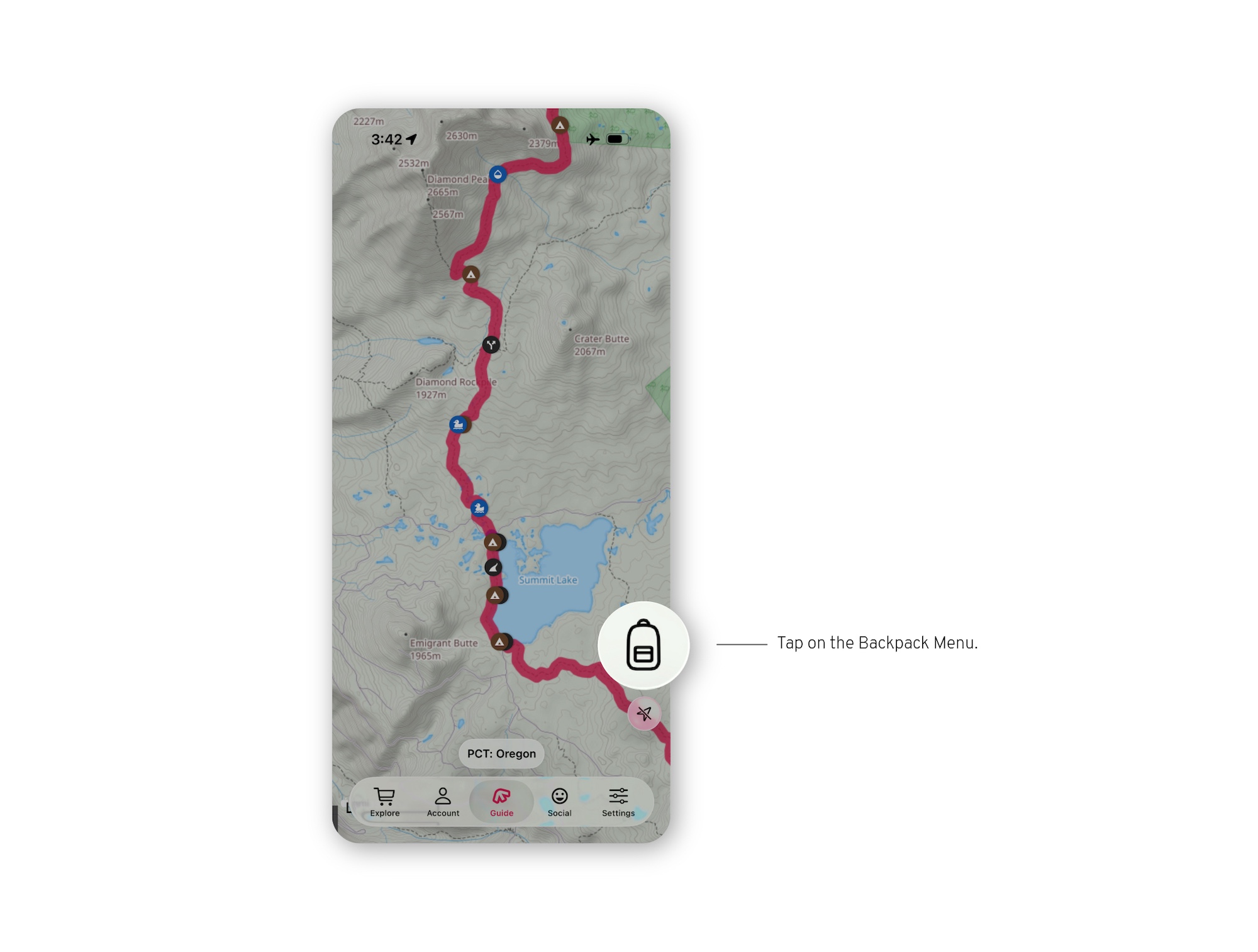 iOS26 how to - custom route backpack menu