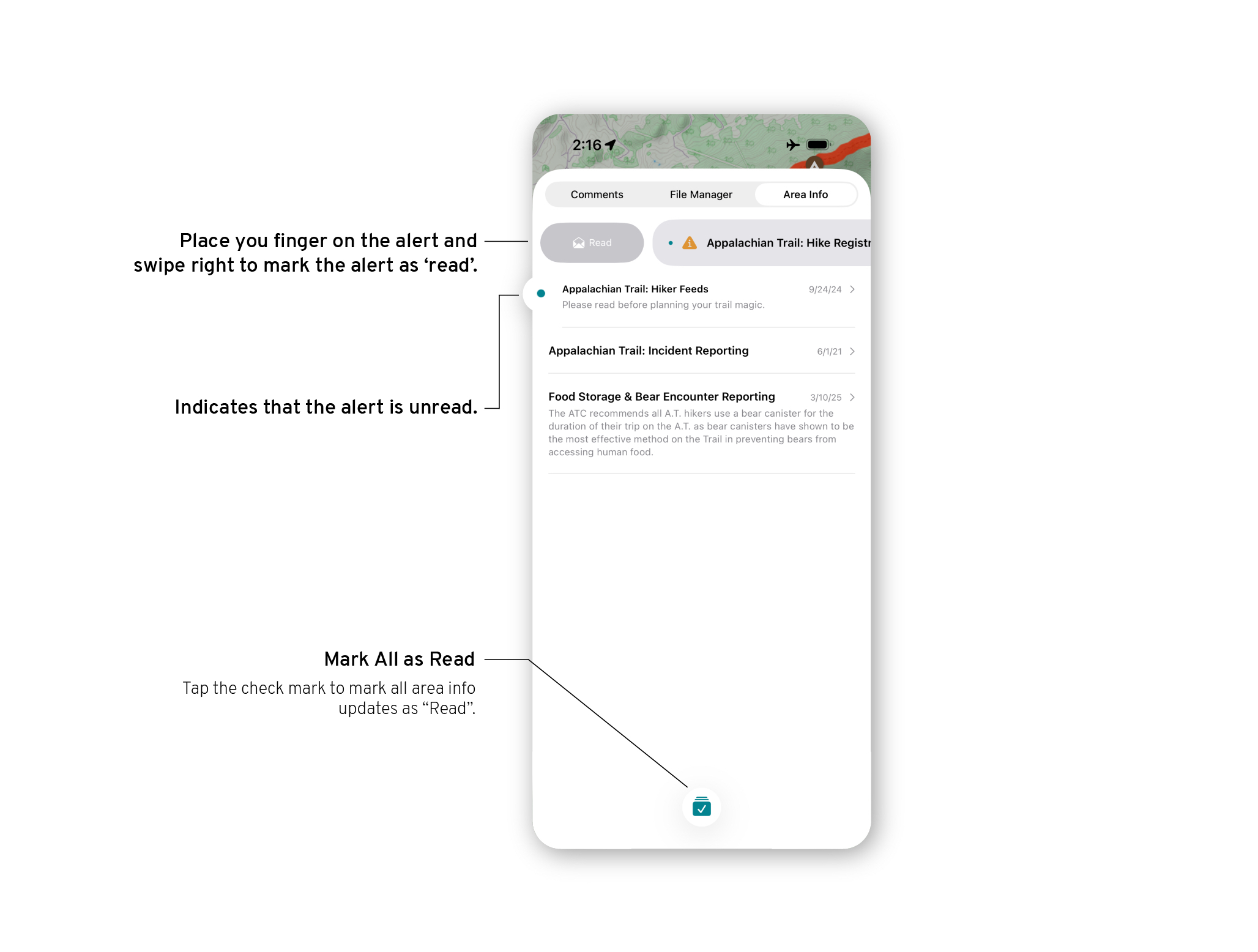 FarOut iOS 26 how to - area info read alerts