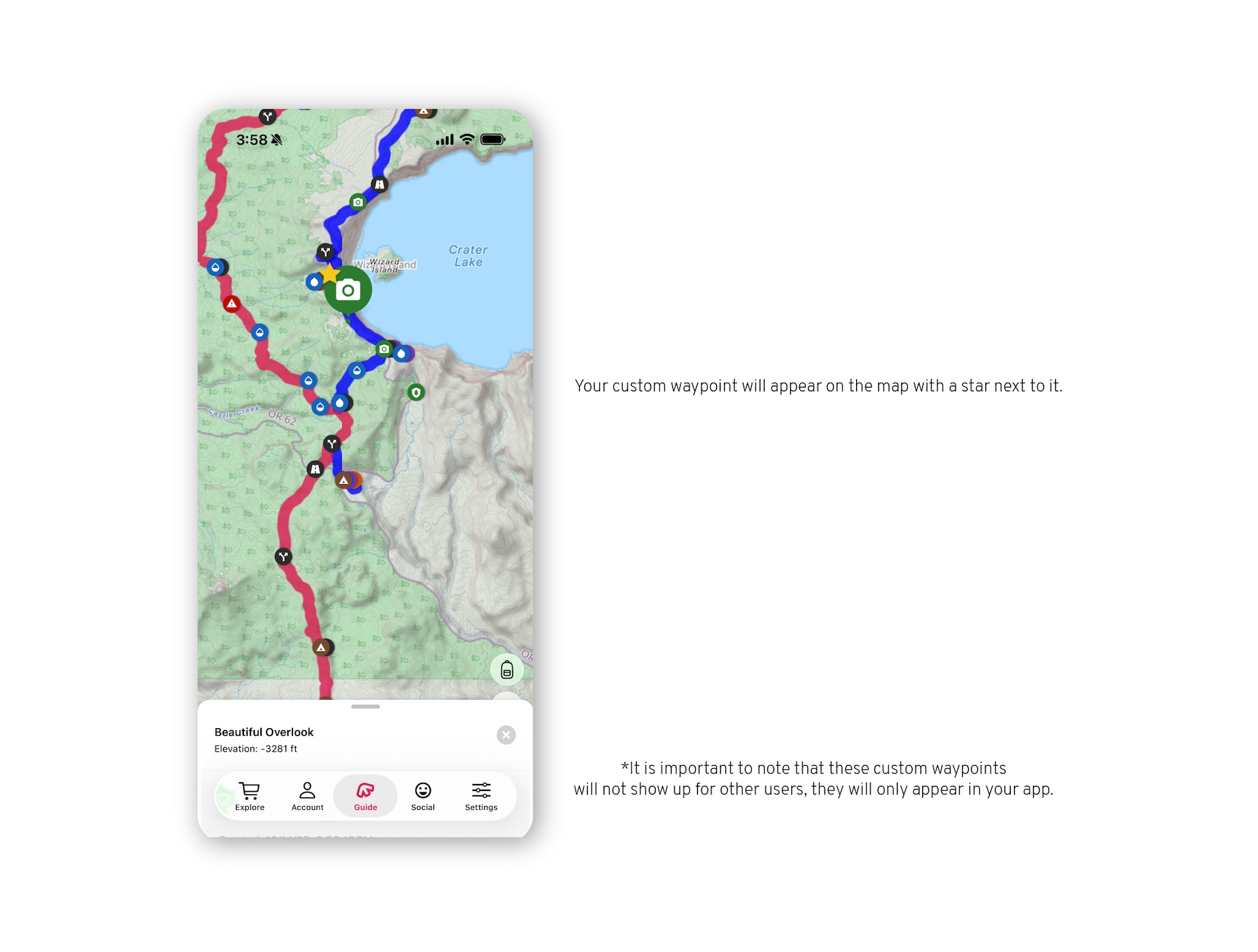 FarOut iOS 26 how to - custom waypoints map