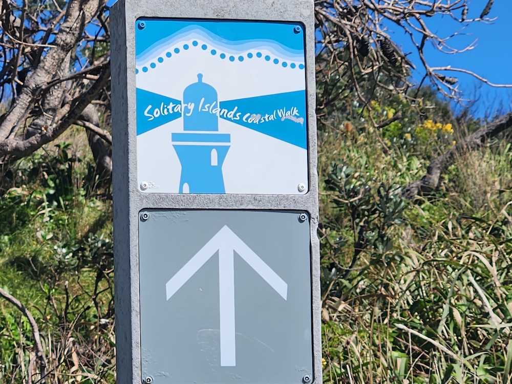 Yuraygir and Solitary Islands Coastal Walks sign Yuraygir and Solitary Islands Coastal Walks trail sign