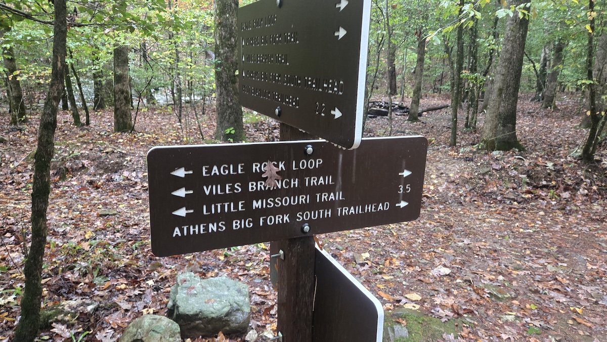 Eagle Rock Loop trail sign