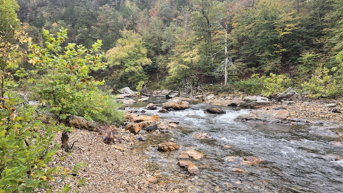 a rocky creek on the Eagle Rock Loop