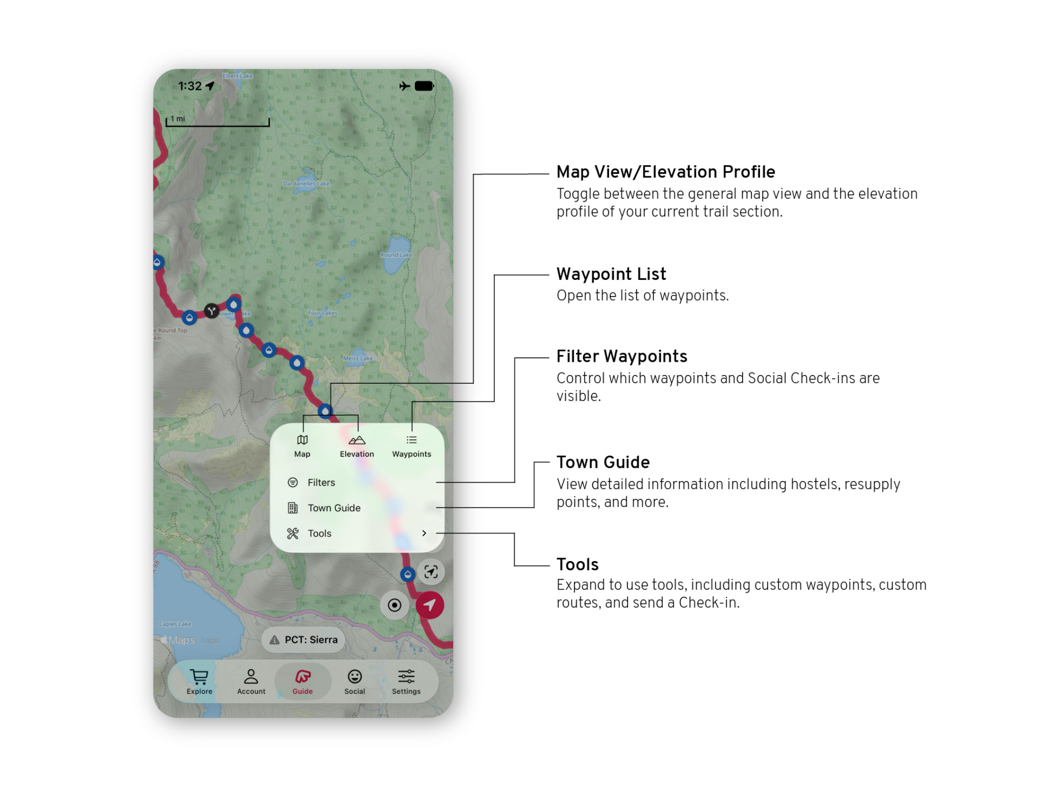 iOS26 FarOut app how to app basics - backpack menu