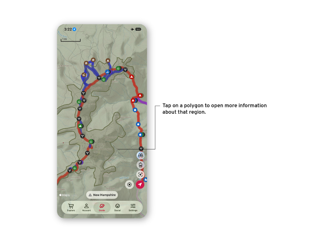 FarOut iOS 26 how to - area info polygon