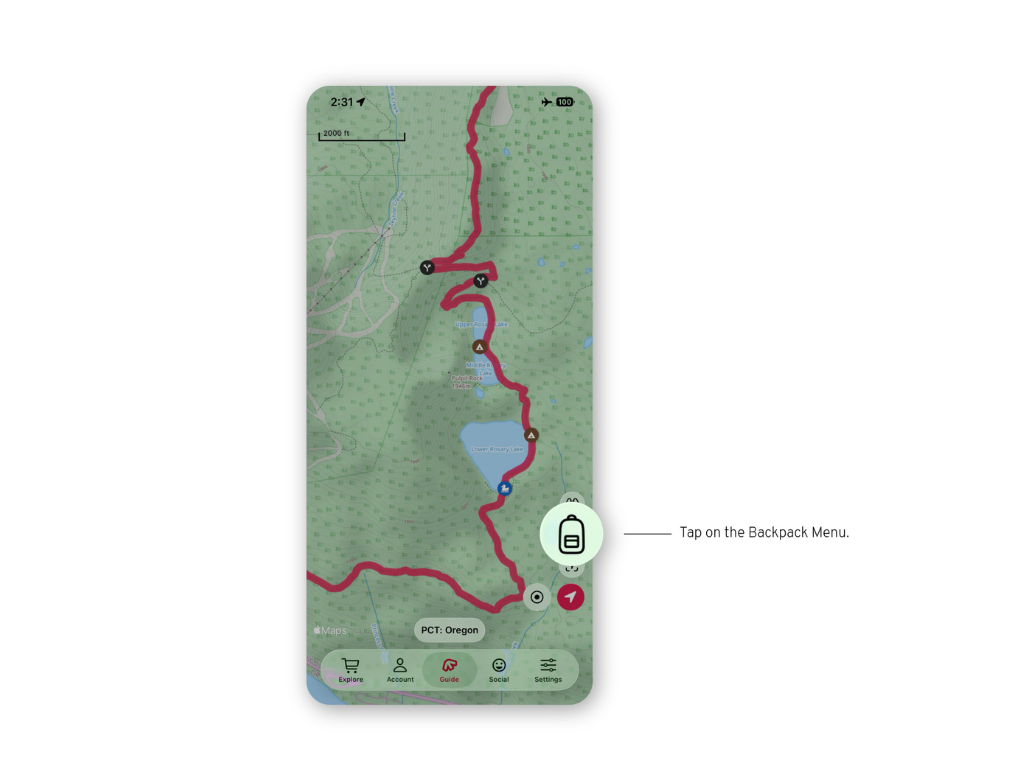 iOS26 how to - custom route backpack menu