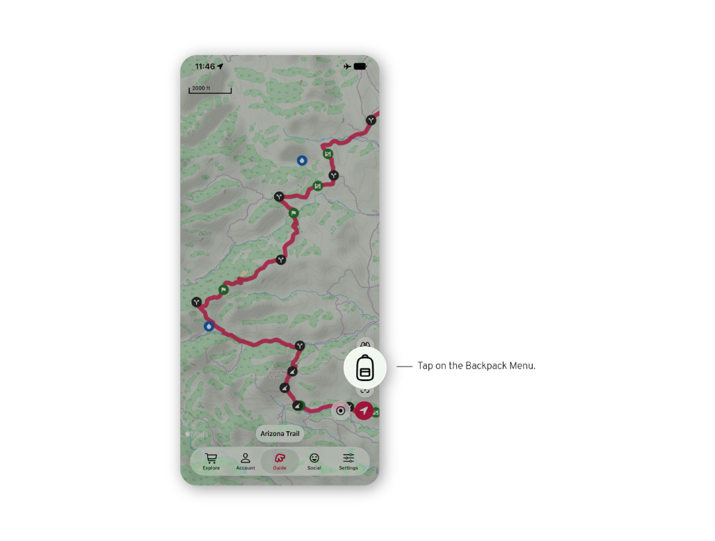 iOS26 how to - social check-in backpack menu