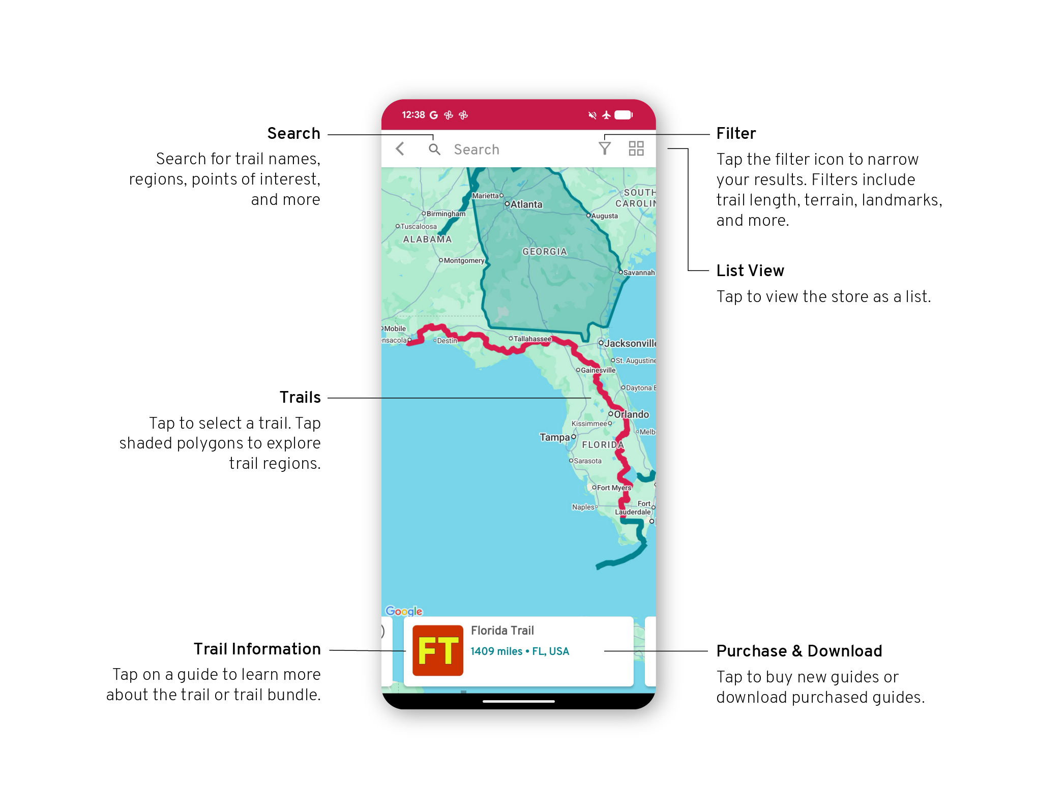 how to android store 2 FarOut app Android screenshot of how to for store view on the map