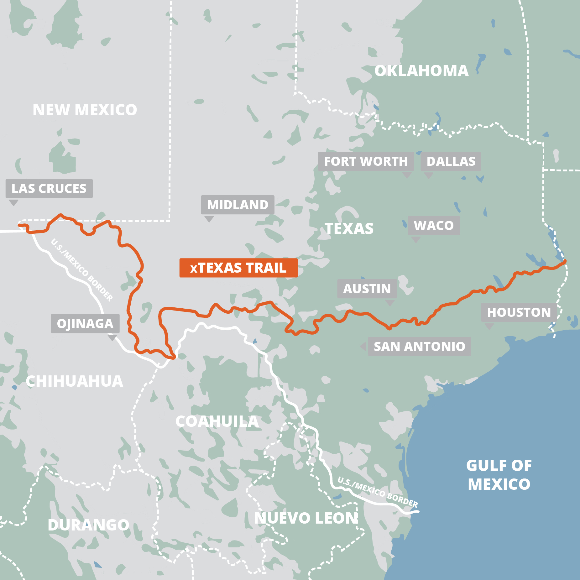 xTexas Trail FarOut square map